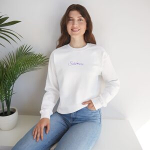 Sweatshirt / Crewneck with Embroidered Text - Women